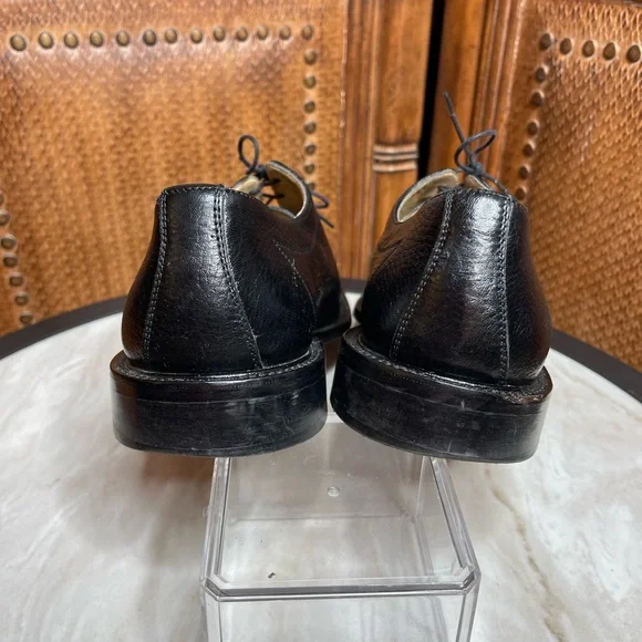 Belvedere Florence Ostrich Leather Black Loafer 10M - Picture 4 of 8